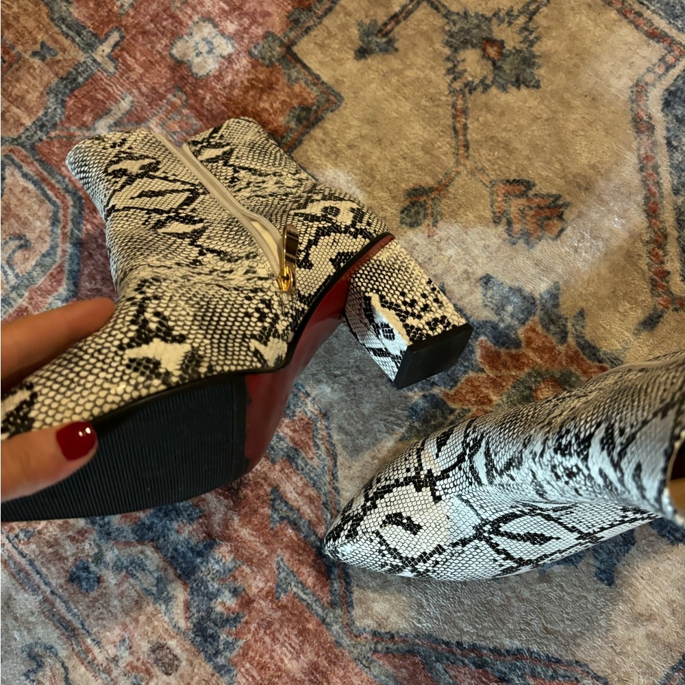 Snakeskin boots